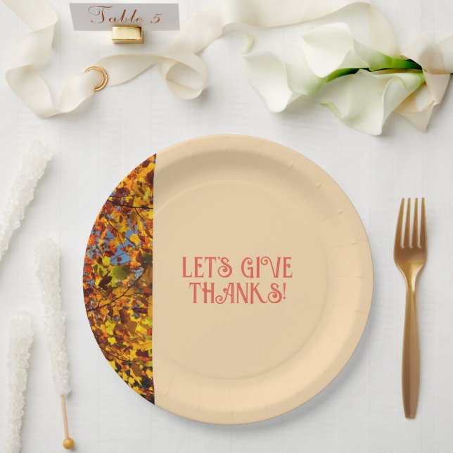 Light Peach Family Ansammlung Dank Pappteller (Hochzeit)