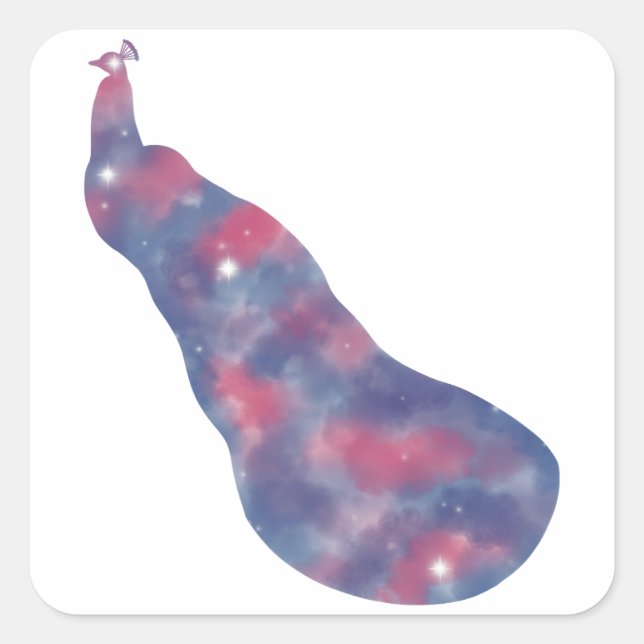 Light Peacock Starscape Sticker (Vorderseite)