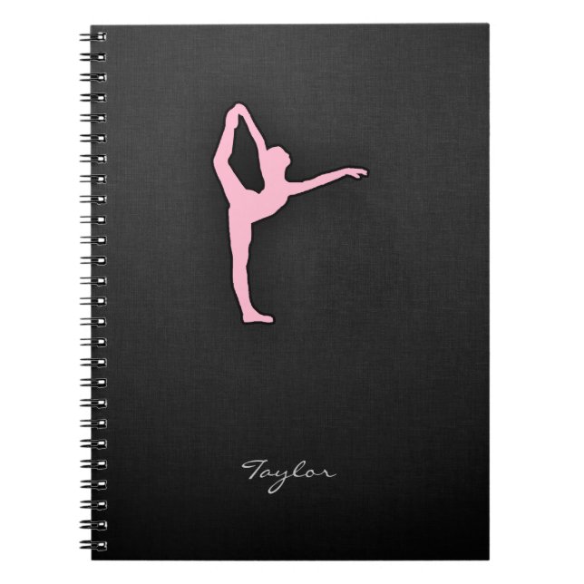 Light Pink Ballet Dancer Notizblock (Vorderseite)