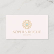 Light Pink Circle Mandala Logo Schönheit Skincare