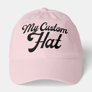 LIGHT PINK Custom Baseball Cap Blank (Dad Cap) Truckerkappe