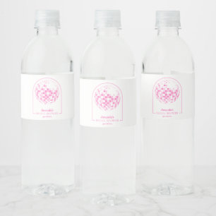 Light Pink Disco Boogie Brautparty Wasserflaschenetikett