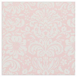 Light Pink Floral Damask Stoff