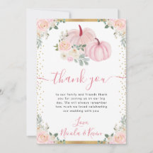Light Pink Floral Pumpkin Hochzeit im Herbst