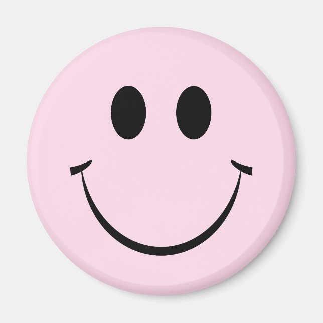 Light Pink Happy Face Magnet (Vorne)
