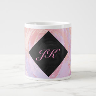 Light Pink Monogram Jumbo-Tasse