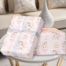 Light Pink Niedlich Unicorn Girl 1. Geburtstagsnam