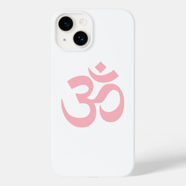 Light Pink Om Symbol Case-Mate iPhone Hülle (Rückseite)