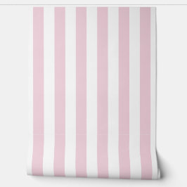 Light Pink Peony Stripes Tapete