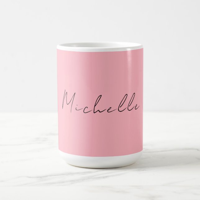 Light Pink Professional Unique Classic Handwriting Kaffeetasse (Mittel)