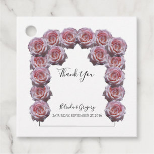 Light Pink Rose Hochzeitsgeschenke Liebesmarken Geschenkanhänger
