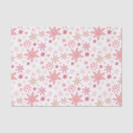 Light Pink Snowflakes Weihnachten Seidenpapier