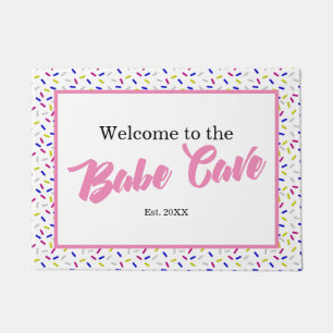 Light Pink Willkommen in der Babe Höhle Doormat Fußmatte