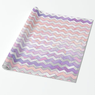 Light Pink Zig Zag Muster Geschenkpapier