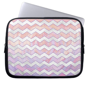 Light Pink Zig Zag Muster Laptopschutzhülle