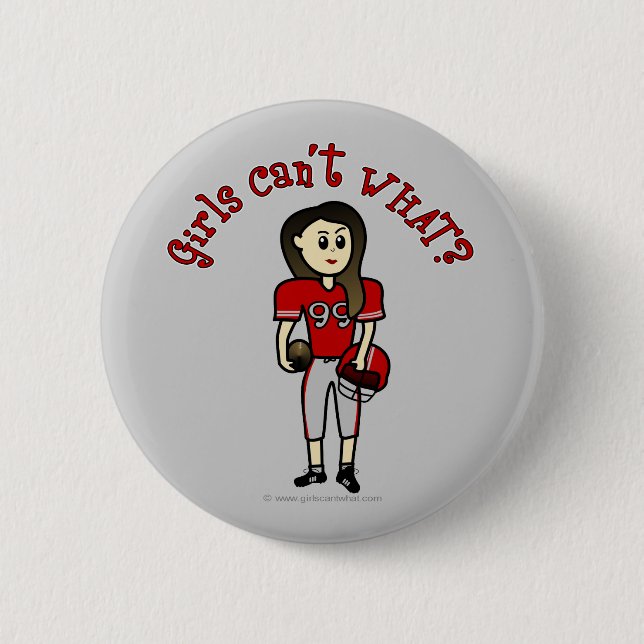 Light Red Football Button (Vorderseite)