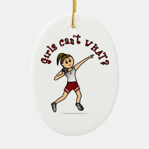 Light Red Shot Put Keramikornament