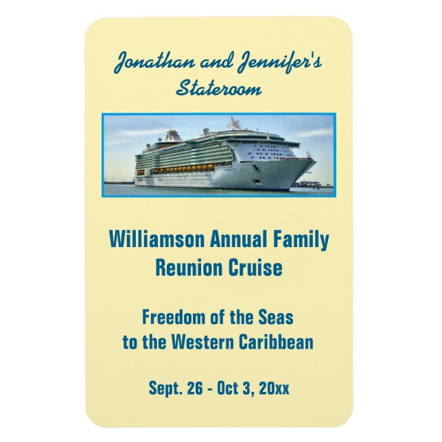 Light RFN1 Cruise Stateroom Door Marker Magnet (Vertikal)