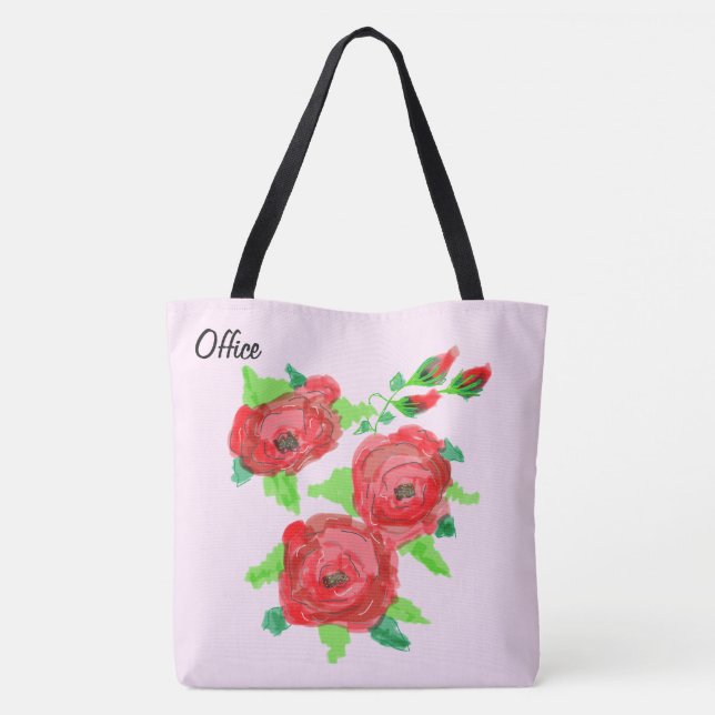 Light Rosa Office-Tasche (Rückseite)