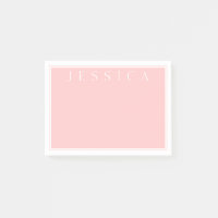 Light Rose Pink | Ihr Name in Weiß