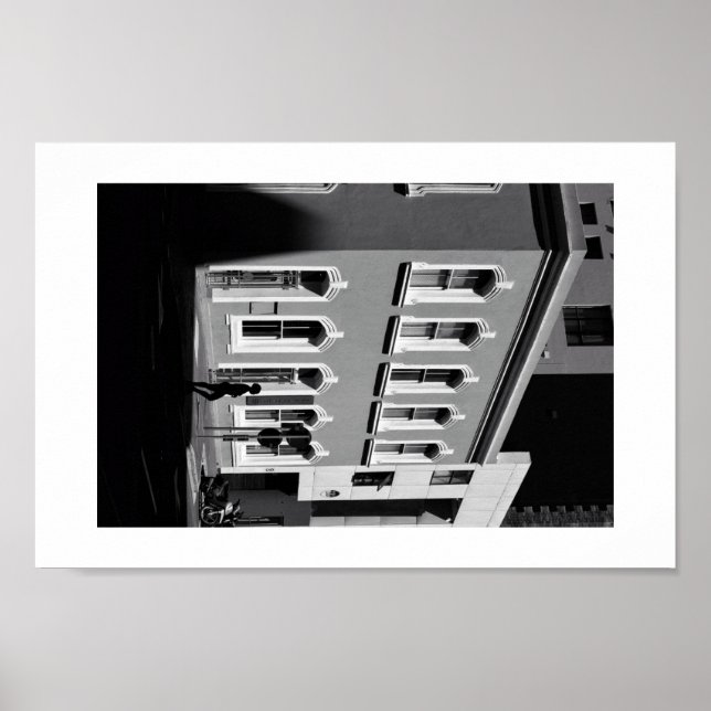 Light Shadows BNW Architecture Street Cape Poster (Vorne)