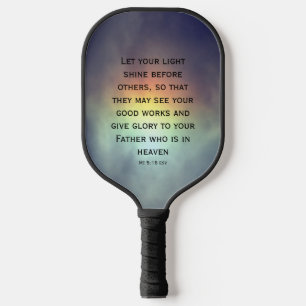 Light Shine Scripting Pickleball Paddle