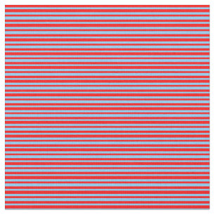 Light Sky Blau und Rot Farbmuster Stoff