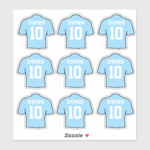 Light Sky Blue Football Shirts Aufkleber