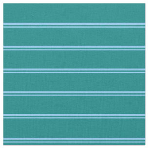 Light Sky Blue und Aquamarin Strip Muster Stoff