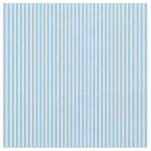 Light Sky Blue und Beige Colored Lines Muster Stoff