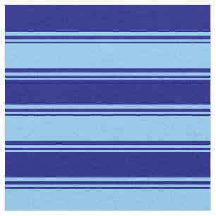Light Sky Blue und Blue Lined/Strip Muster Stoff