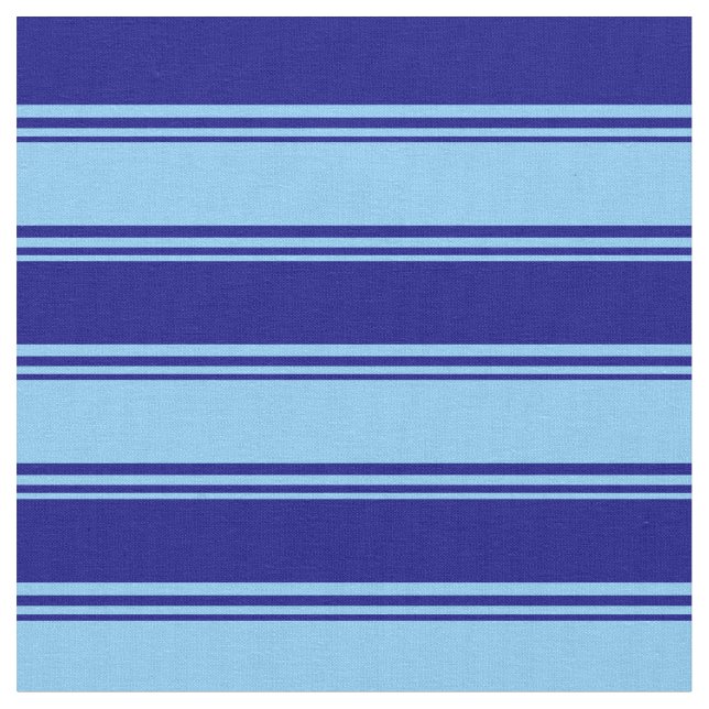 Light Sky Blue und Blue Lined/Strip Muster Stoff (Nahaufnahme)