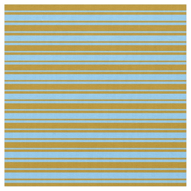 Light Sky Blue und Dark Goldenrod Farbmuster Stoff (Nahaufnahme)