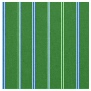 Light Sky Blue und Dark Green Lines Muster Stoff