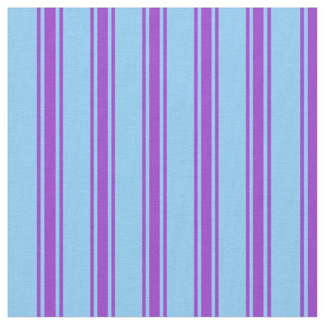 Light Sky Blue und Dark Orchid Farbmuster Stoff (Nahaufnahme)