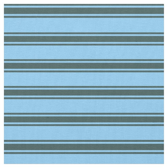 Light Sky Blue und Dark Slate Gray Lines Stoff (Nahaufnahme)