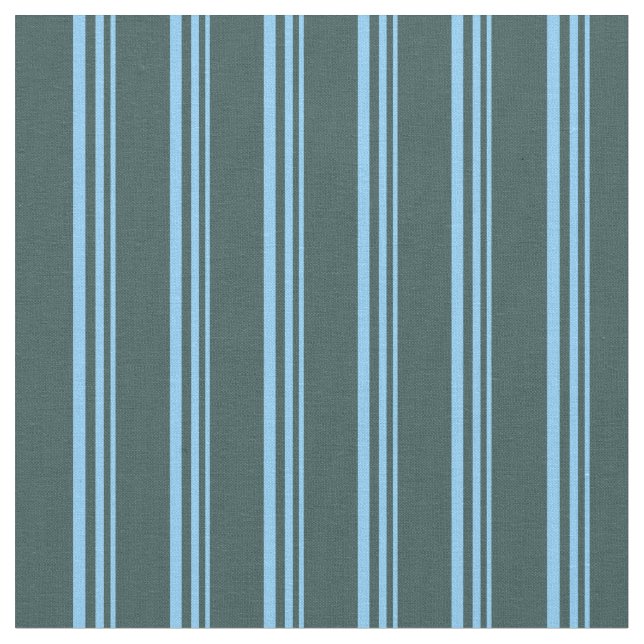 Light Sky Blue und Dark Slate Gray Lines Stoff (Nahaufnahme)