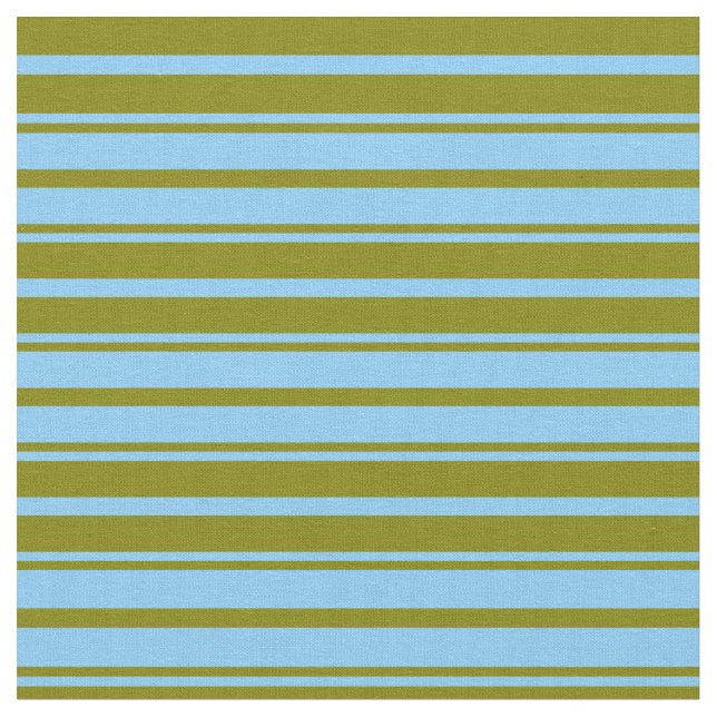 Light Sky Blue und Green Lined/Strip Muster Stoff (Nahaufnahme)