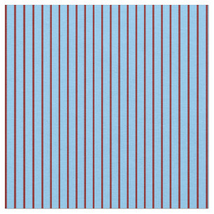 Light Sky Blue und Maroon Lined Pattern Stoff