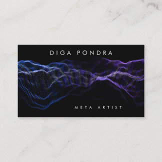 Light Sound Energy Wave Moderne Music Template Visitenkarte