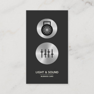 Light & Sound - Imitate Metal Visitenkarte