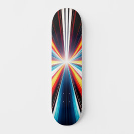Light Speed Stripes Art Skateboard