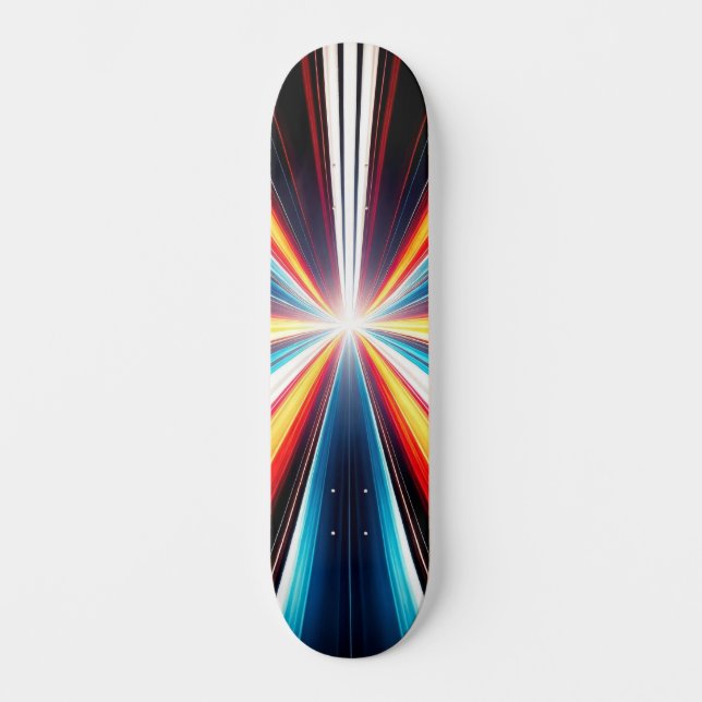 Light Speed Stripes Art Skateboard (Vorderseite)