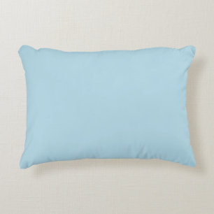 Light Spun Sugar Blue, Solid Color Pastellblau Dekokissen