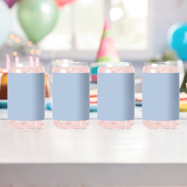 Light Steel Blue Solid Color Dosenglas (Insitu (Geburtstag))