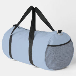 Light Steel Blue Solid Color Duffle Bag