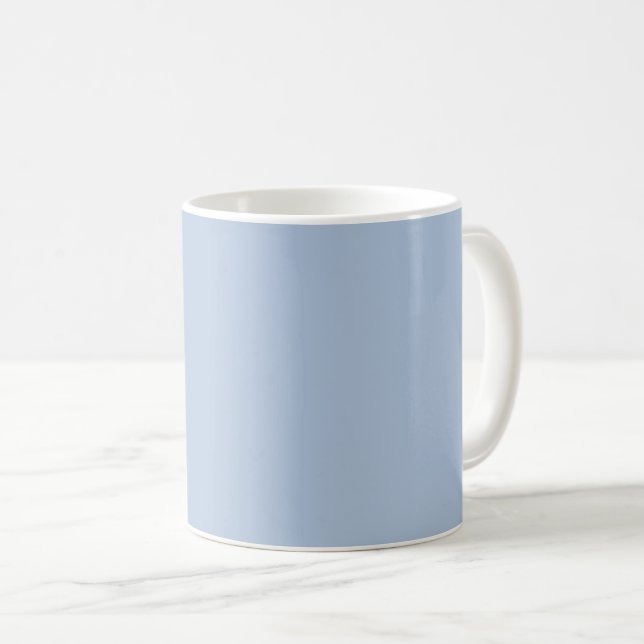 Light Steel Blue Solid Color Kaffeetasse (VorderseiteRechts)