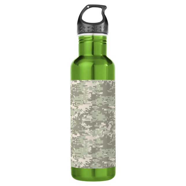 Light Storm Urban Digital Camo Customizable Trinkflasche (Vorderseite)