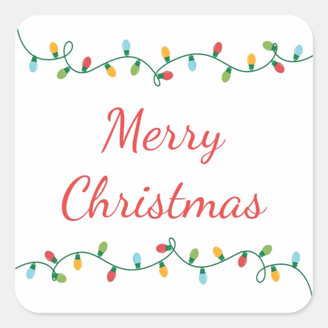 Light Strand Sticker #HolidayZ (Vorderseite)