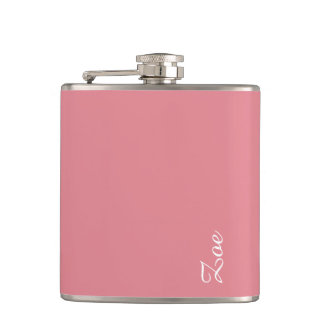 Light Strawberry Pink anpassbar Flachmann
